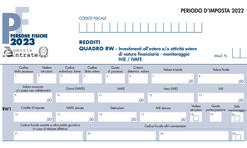 Modello Unico PF